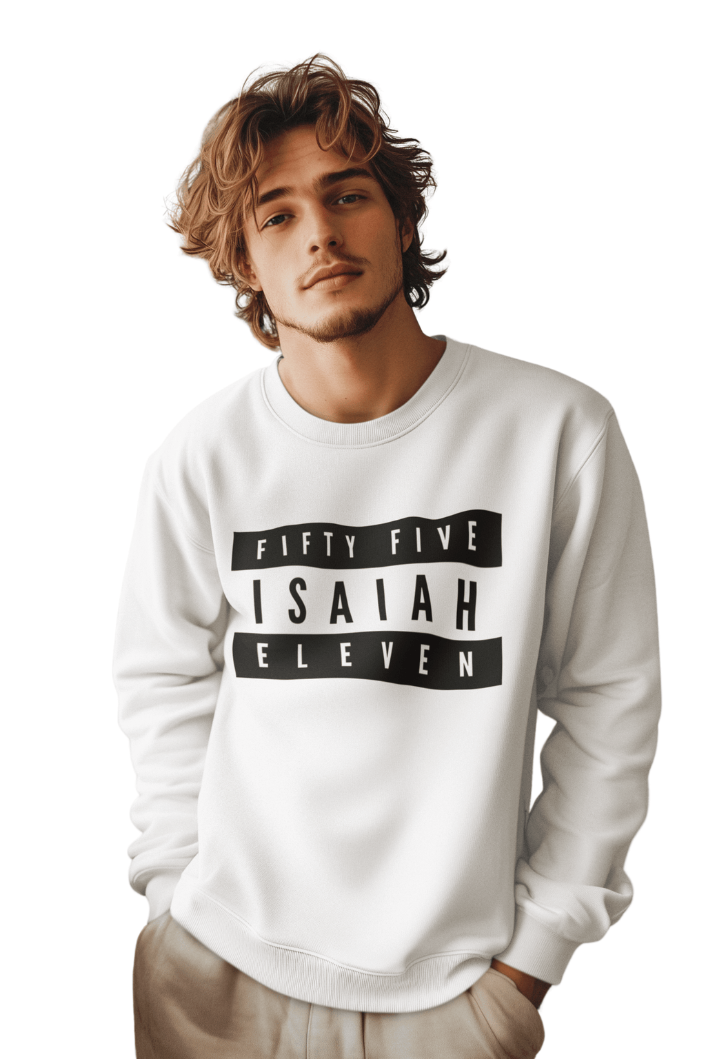 Fifty Five Eleven Branded Sweatshirt; Multi Color
