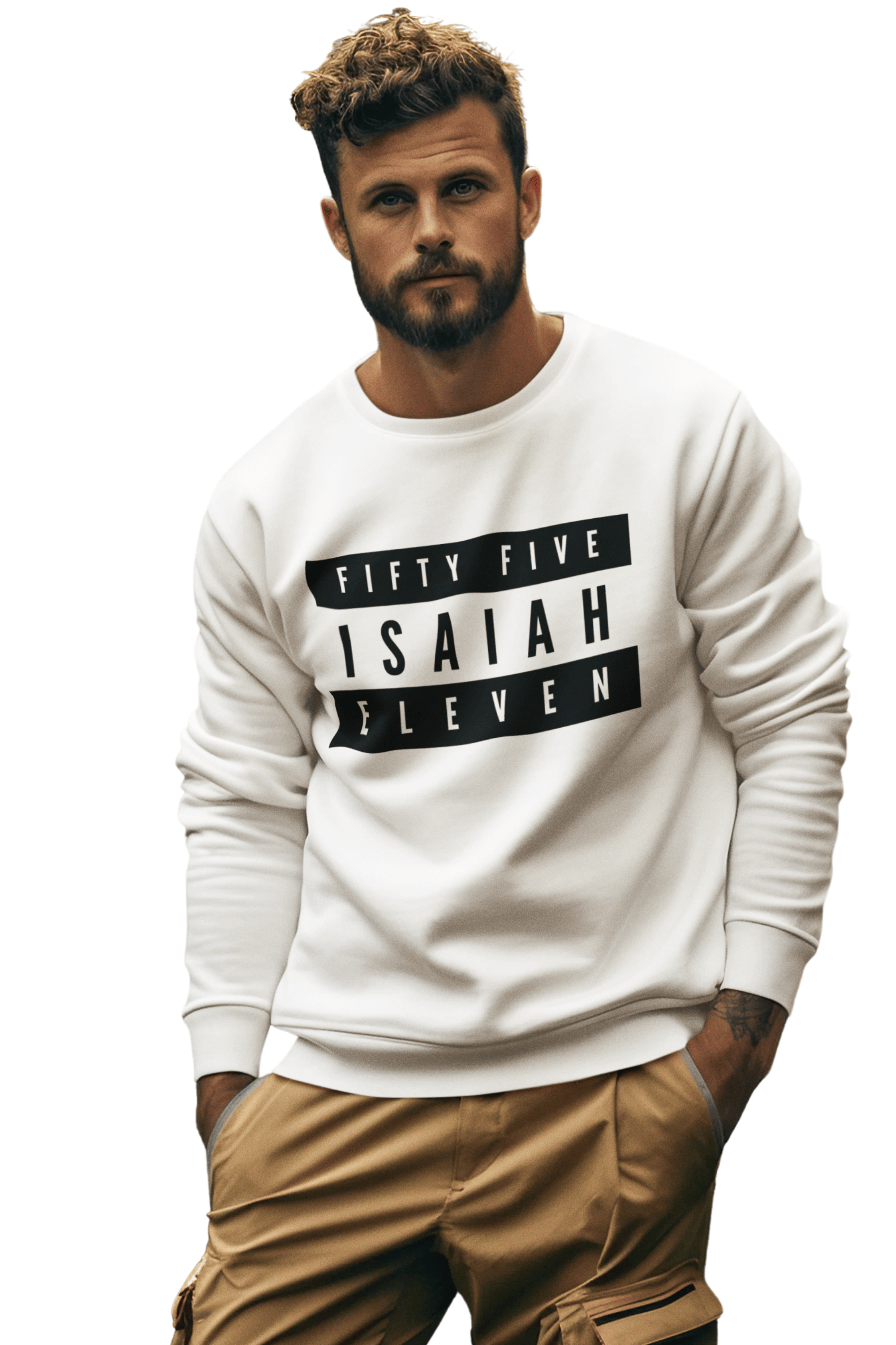 Fifty Five Eleven Branded Sweatshirt; Multi Color