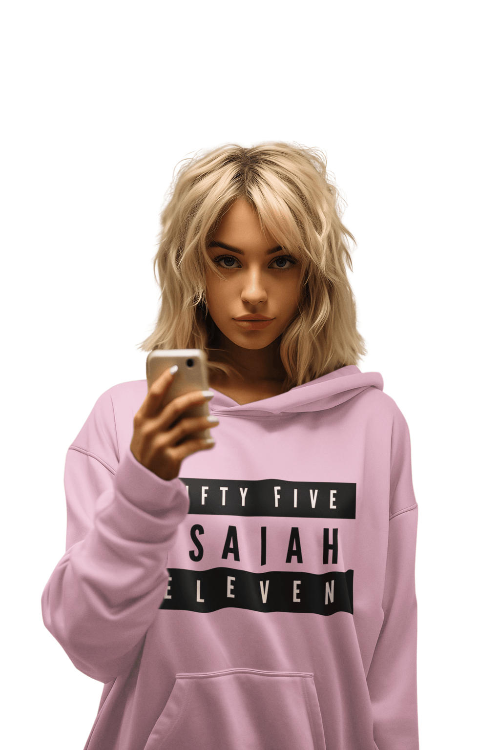 Fifty Five Eleven Branded Hoodie; Multi Color