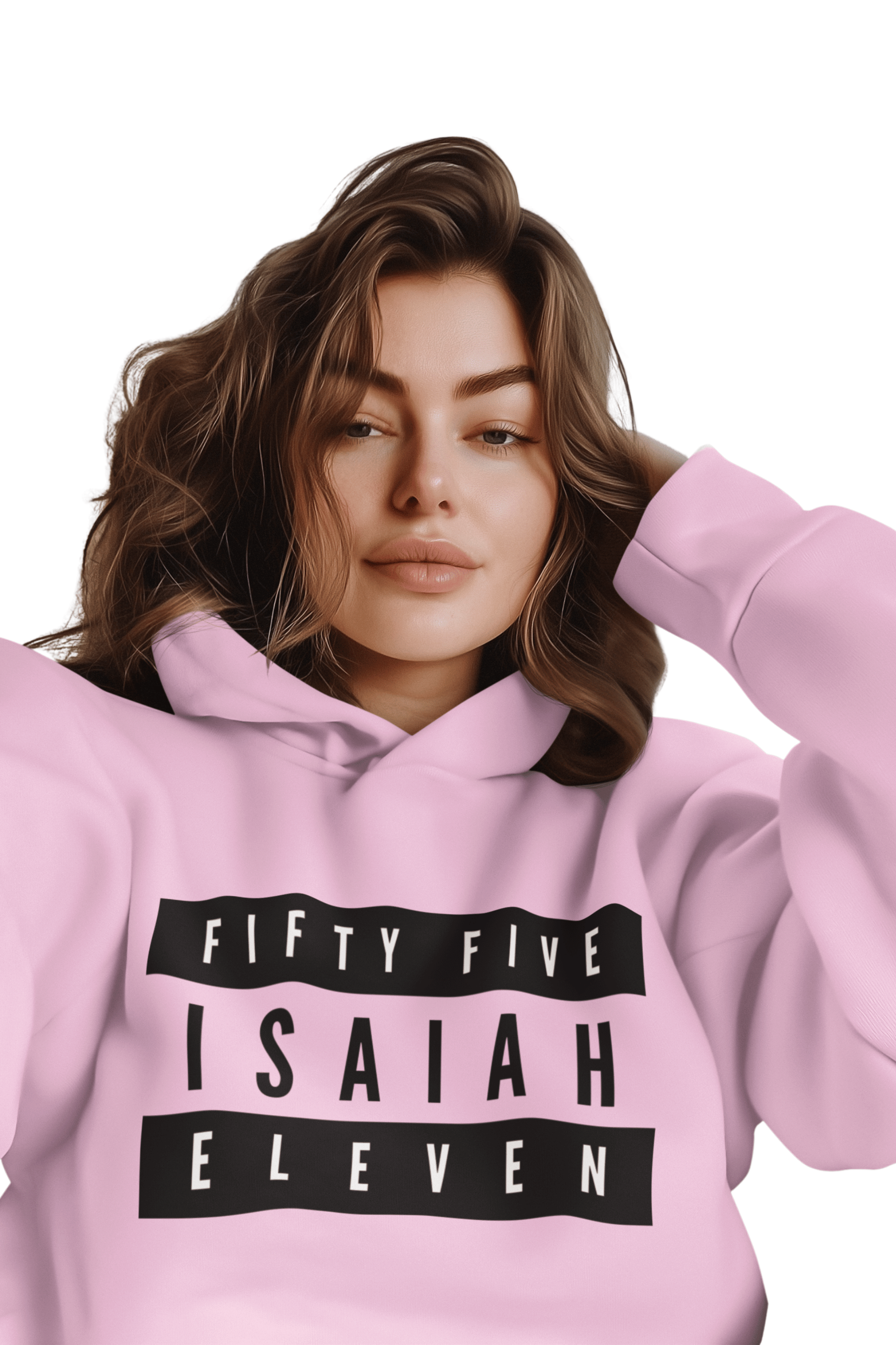 Fifty Five Eleven Branded Hoodie; Multi Color