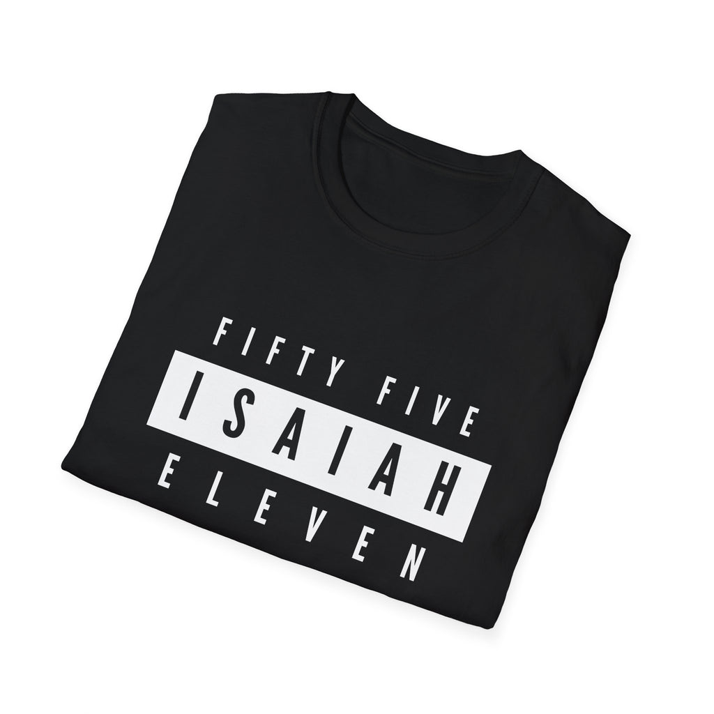 Fifty Five Eleven Branded T-Shirt; Black