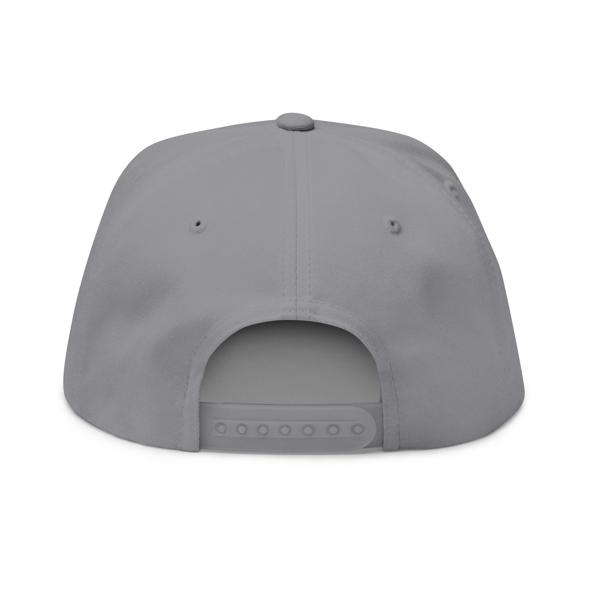 Fifty Five Eleven Embroidered Flat Snapback Hat; Grey